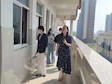 区教育局领导来校检查开学工作